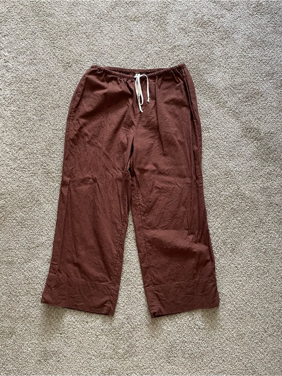 Free People Pants - Free People Wide-Leg Linen Cotton Pants